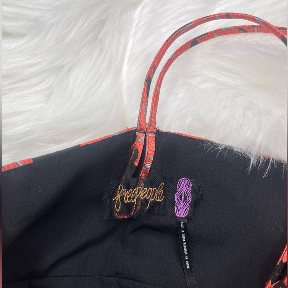 Free People Queen of Hearts Pink Embroidered Mini Dress Women's Size 6 - Picture 3 of 4